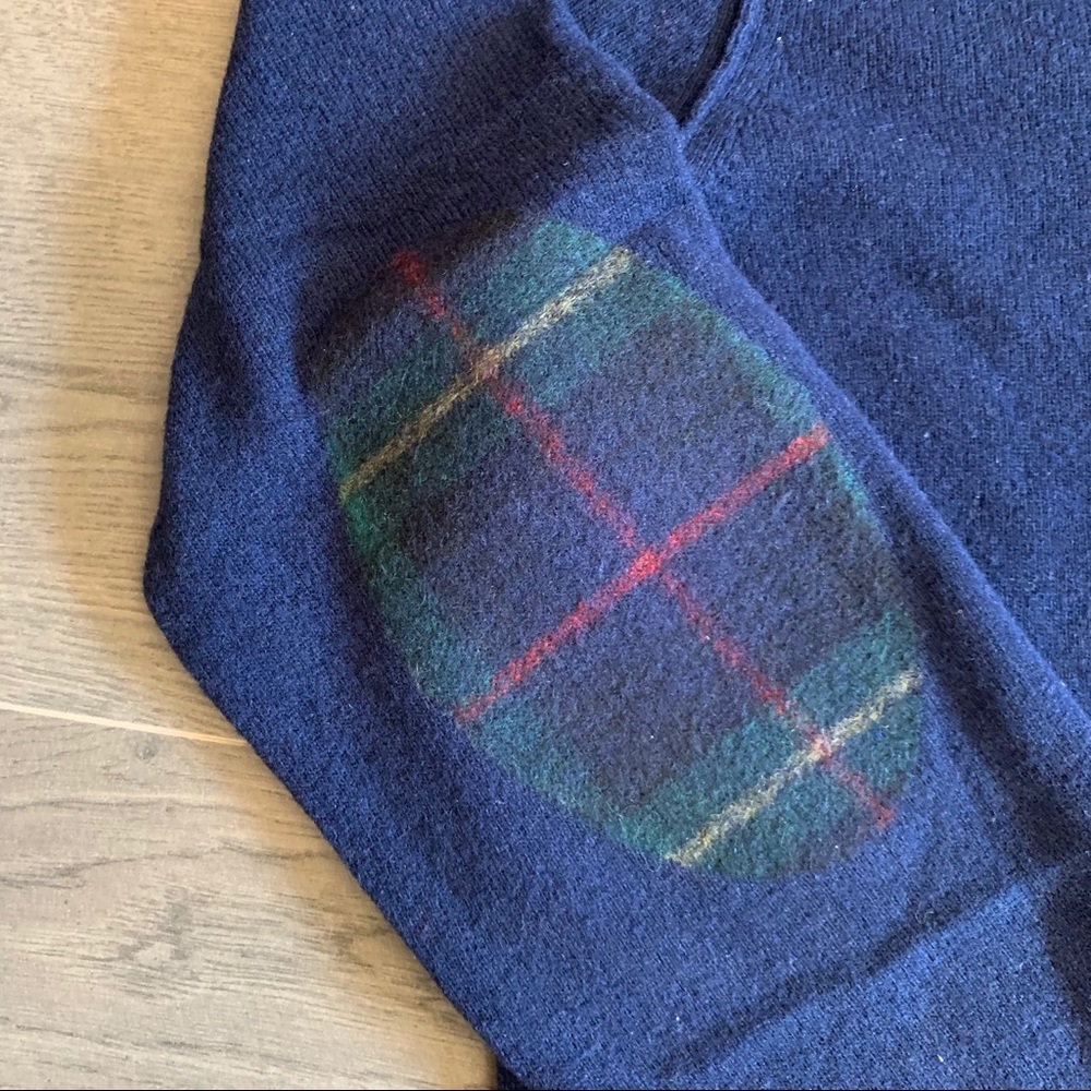 Men’s Love Moschino blue sweater w/ elbow patches - Picture 7 of 16
